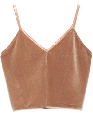 Forte Forte V-Neck Tank Top - Brown
