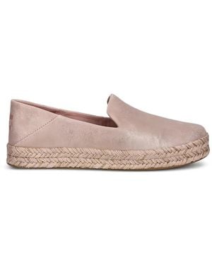 TOMS Metallic Flat Espadrilles - Pink