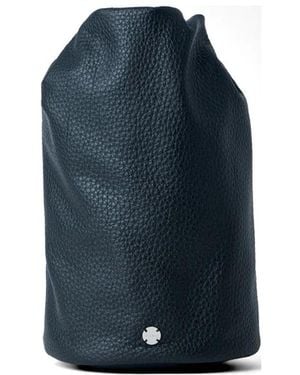 The Row Leather Drawstring-closure Pouch Bag - Blue