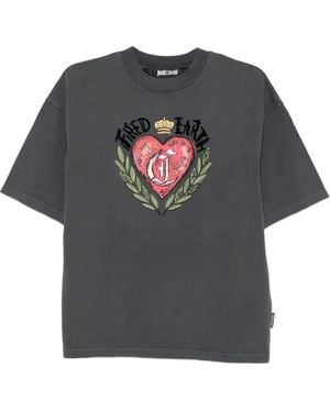 Just Cavalli T-Shirt Mit Grafischem Print - Grau