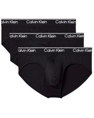 Calvin Klein Set De Tres Calzoncillos Con Logo En La Cinturilla - Negro