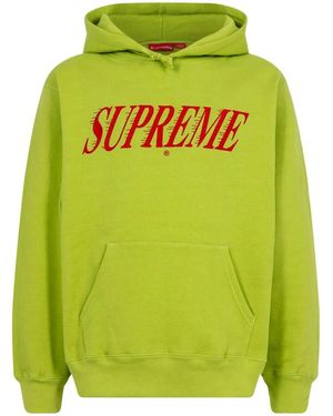 Supreme Crossover Logo-Print Hoodie - Green