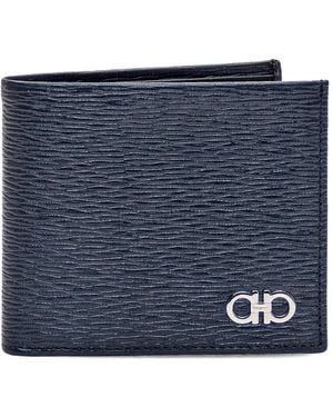 Ferragamo Portemonnaie mit Logo - Blau