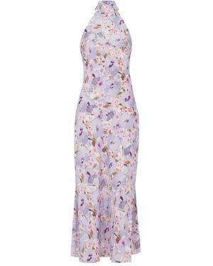 Balmain Poppy Flower Dress - Purple