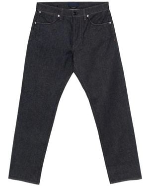 Stone Island Logo-Patch Straight-Leg Jeans - Black