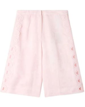 Sandro Floral Jacquard Bermuda Shorts - White