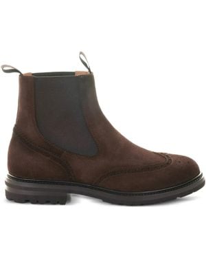 Henderson Suede Ankle Boots - Brown