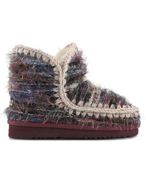 Mou 18 Wool Ankle Boots - Blue