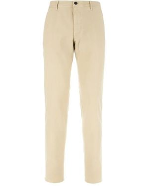 Incotex Button-Closure Welt-Pocket Trousers - Natural