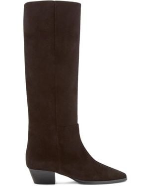 Aeyde Medea Cow Suede Leather Shoes - Brown