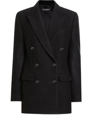 Dolce & Gabbana Wool Cloth Jacket - Black