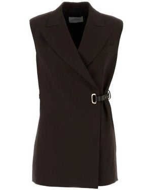Sportmax Gettone Belted Vest - Black