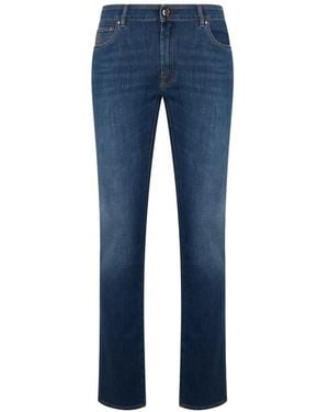 Moorer Slim-Fit Jeans - Blue