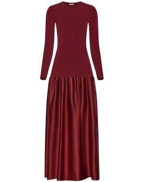 FFORME Catrin Flared Duchesse Maxi Dress