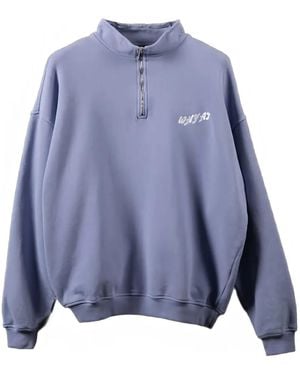 WHYAT Half-Zip Sweatshirt - Blue