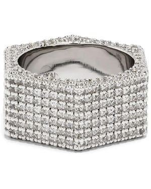 DARKAI Bolt Pavé Ring - Grey