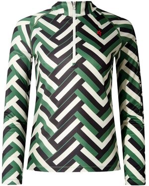 Perfect Moment 1/4 Zip Base Layer Top - Green