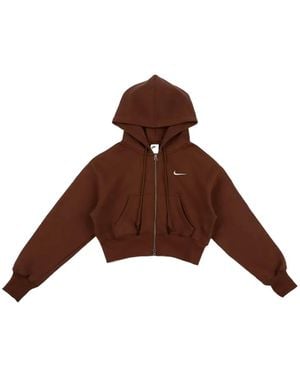 Nike Nsw Phoenix Full-Zip Hoodie - Brown