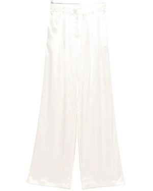 ANDAMANE Pleat-Detail Trousers - White