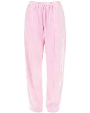 T By Alexander Wang Drawstring-Waist Track Trousers - Pink