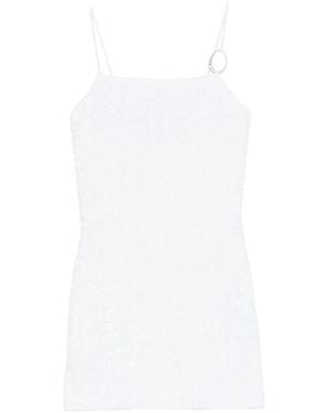 Oséree Paillettes Mini Dress - White