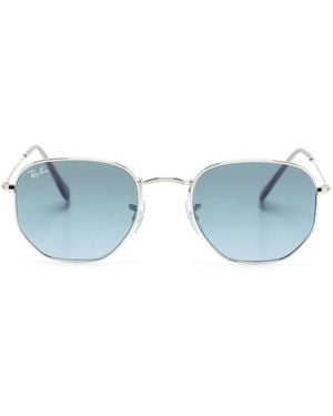 Ray-Ban Occhiali Da Sole Hexagonal - Blu