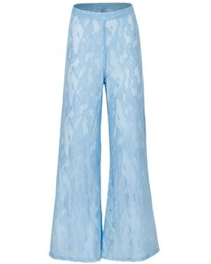Baobab Porto Sheer-Lace Trousers - Blue