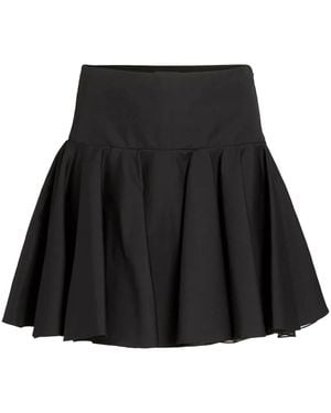 Giambattista Valli Ausgestellter Popeline-Rock - Schwarz