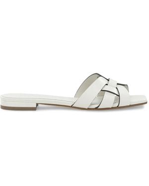 Sergio Levantesi Sandales Norma6 Tryde En Cuir - Blanc