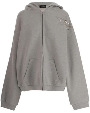we11done Sudadera con capucha y cremallera - Gris