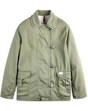 Fay 4 Ganci Flap-Pocket Jacket - Green
