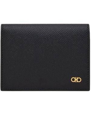 Ferragamo Gancini Logo-Detail Cardholder - Black