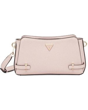 Guess Rosalba Logo-Plaque Cross Body Bag - Pink