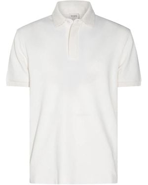 Tod's Logo-Embroidered Polo Shirt - White
