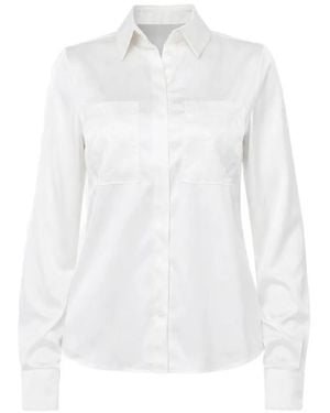 Guess Long-Sleeve Pocket Shirt - White