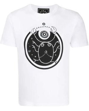 Swarovski T-Shirt Con Decorazione Di Cristalli - Bianco