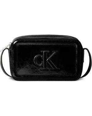 Calvin Klein Logo-Detail Shoulder Bag - Black