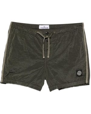 Stone Island ロゴ トランクス水着 - ブラック