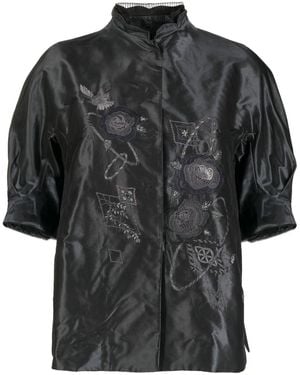 Shiatzy Chen Bestickte Jacke - Schwarz