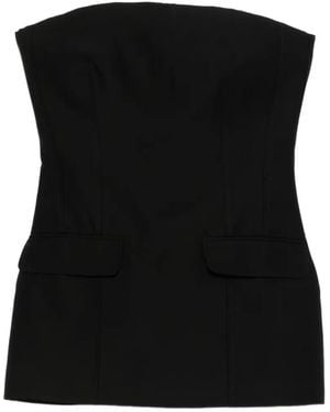 TOTEME Strapless Pocket Top - Black