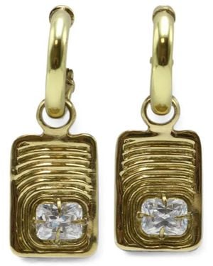 Ellery Embellished Earrings - Metallic