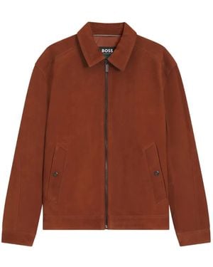 BOSS Leather Jacket - Brown
