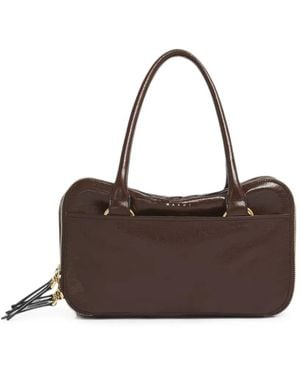 Marni Borsa Boxyne Piccola - Marrone