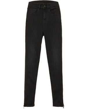 Twinset Skinny Jeans With Zip - Black