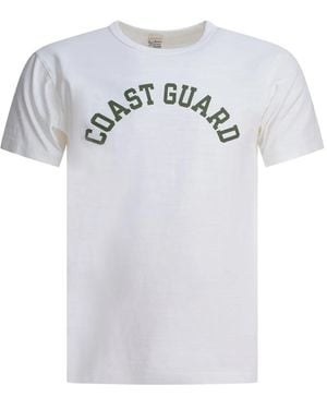 Buzz Rickson's Coast Guard Print T-Shirt - White