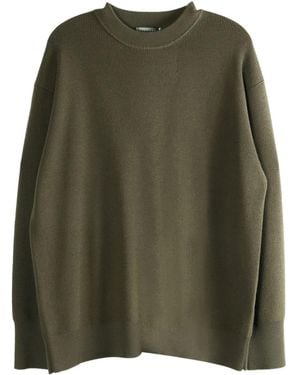 Margaret Howell Ribbed Crew-Neck Jumper - Green