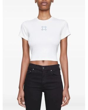 Amiri T-Shirt mit Stickerei - Weiß