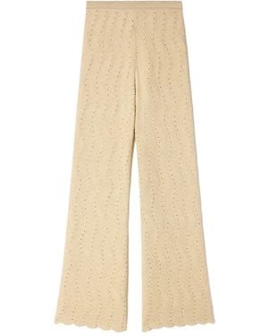 Sandro ジオメトリックパターン パンツ - ナチュラル