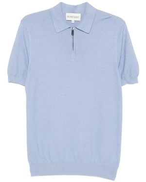 Bompard Polo Con Zip - Blu
