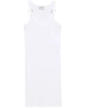 Coperni Logo Sleeveless Mini Dress - White
